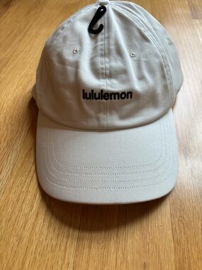 lululemon athletica Cream Baseball Cap with Black Logo